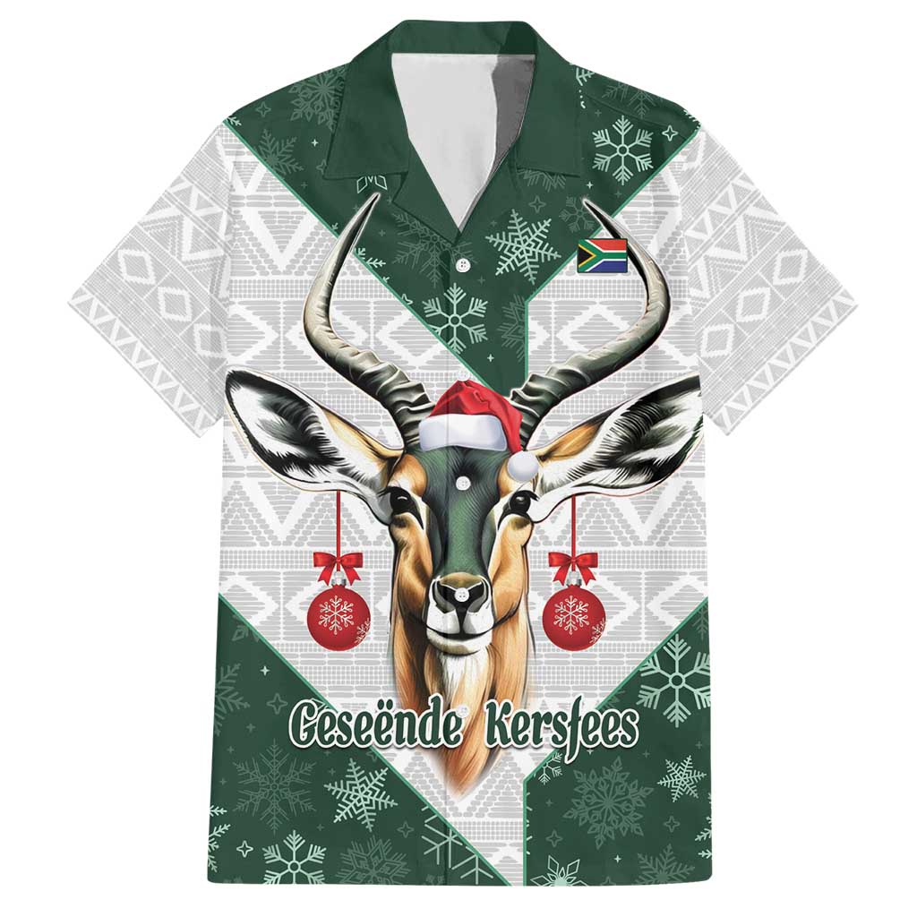 South Africa Springboks Christmas Hawaiian Shirt Bokke Santa - Geseende Kersfees - Vibe Hoodie Shop