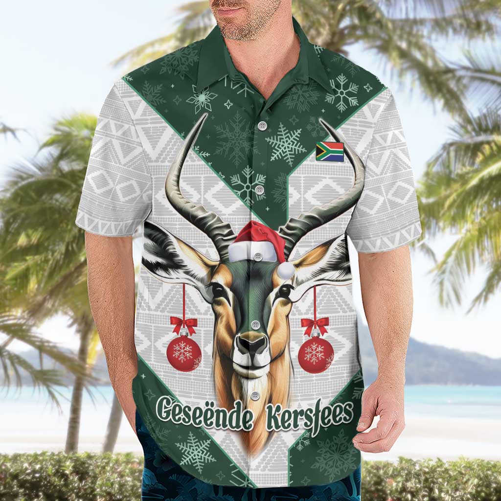 South Africa Springboks Christmas Hawaiian Shirt Bokke Santa - Geseende Kersfees - Vibe Hoodie Shop