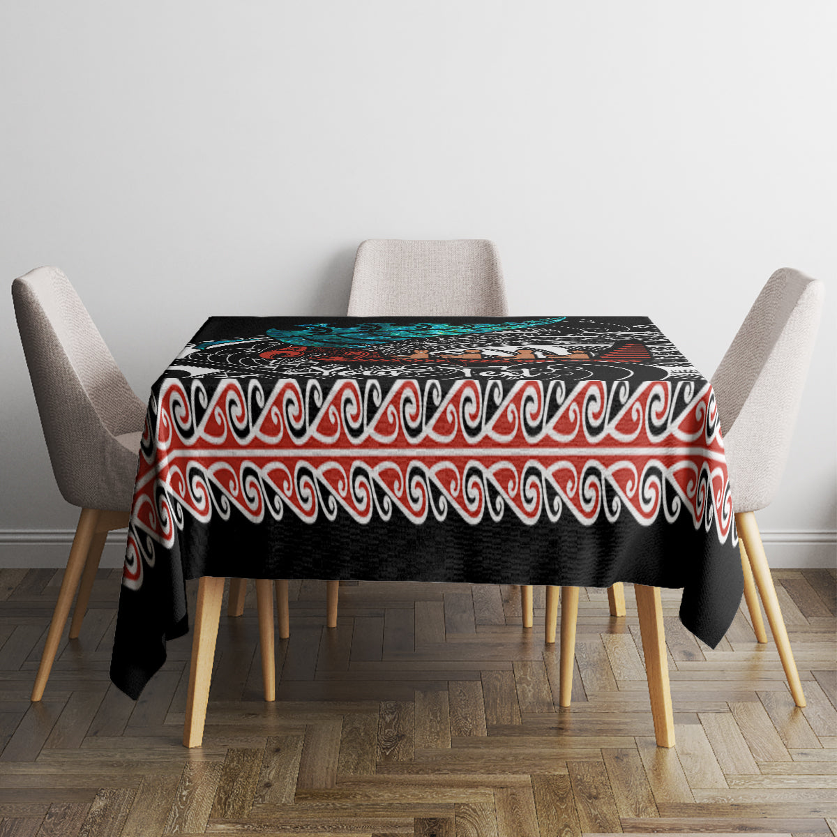 personalised-new-zealand-waka-tablecloth-aotearoa-maori-silver-fern-pattern