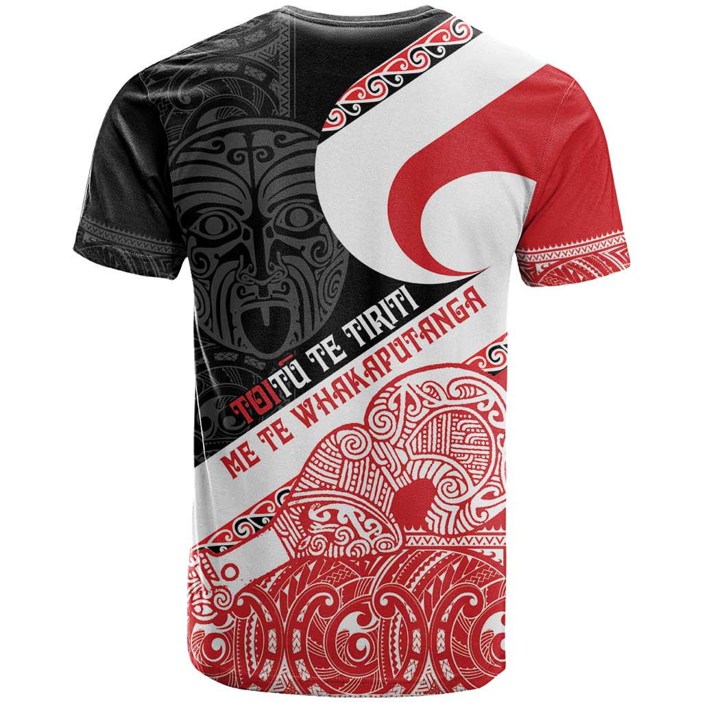 Toitu Te Tiriti Me Te Whakaputanga T Shirt Maori Wahaika With Haka Face - Vibe Hoodie Shop