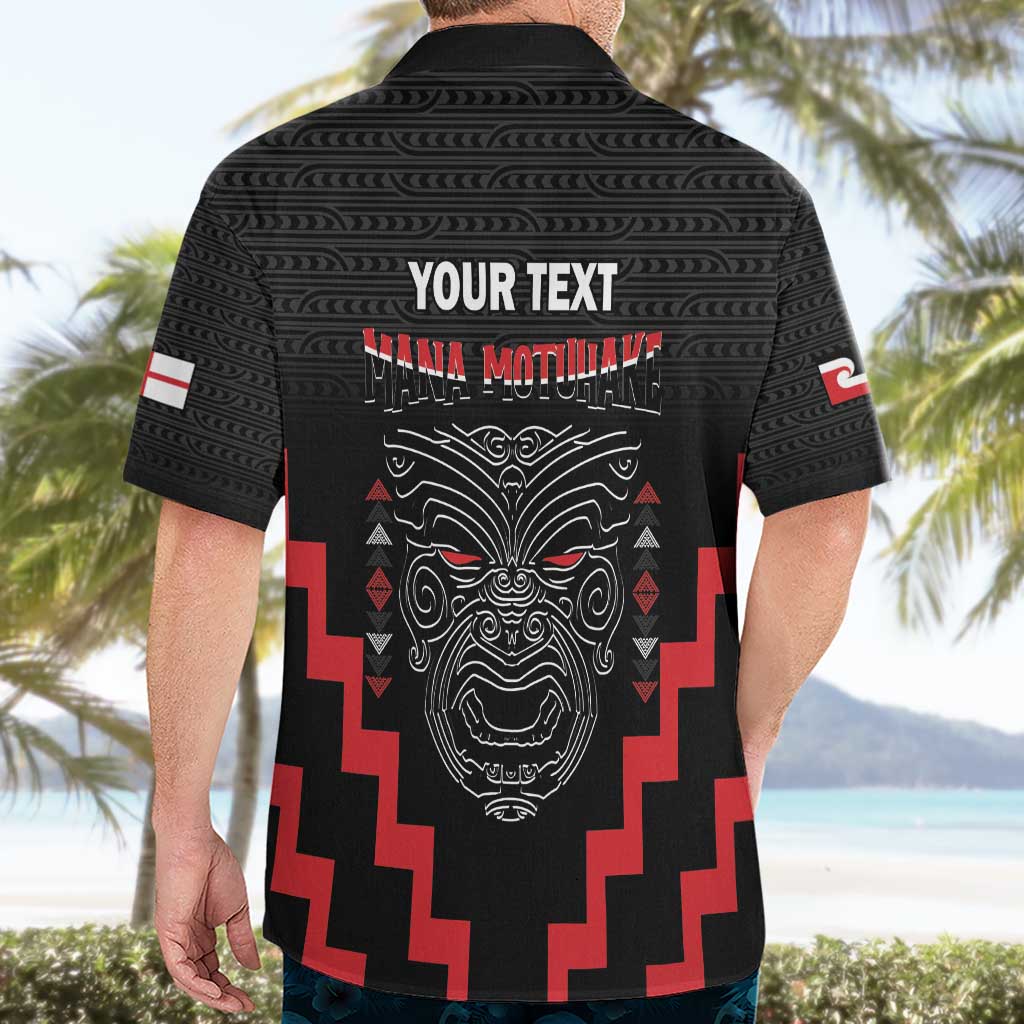 Personalised Toitu Te Tiriti Mana Maori Motuhake Hawaiian Shirt Aotearoa Haka Face Mix Poutama Art - Vibe Hoodie Shop