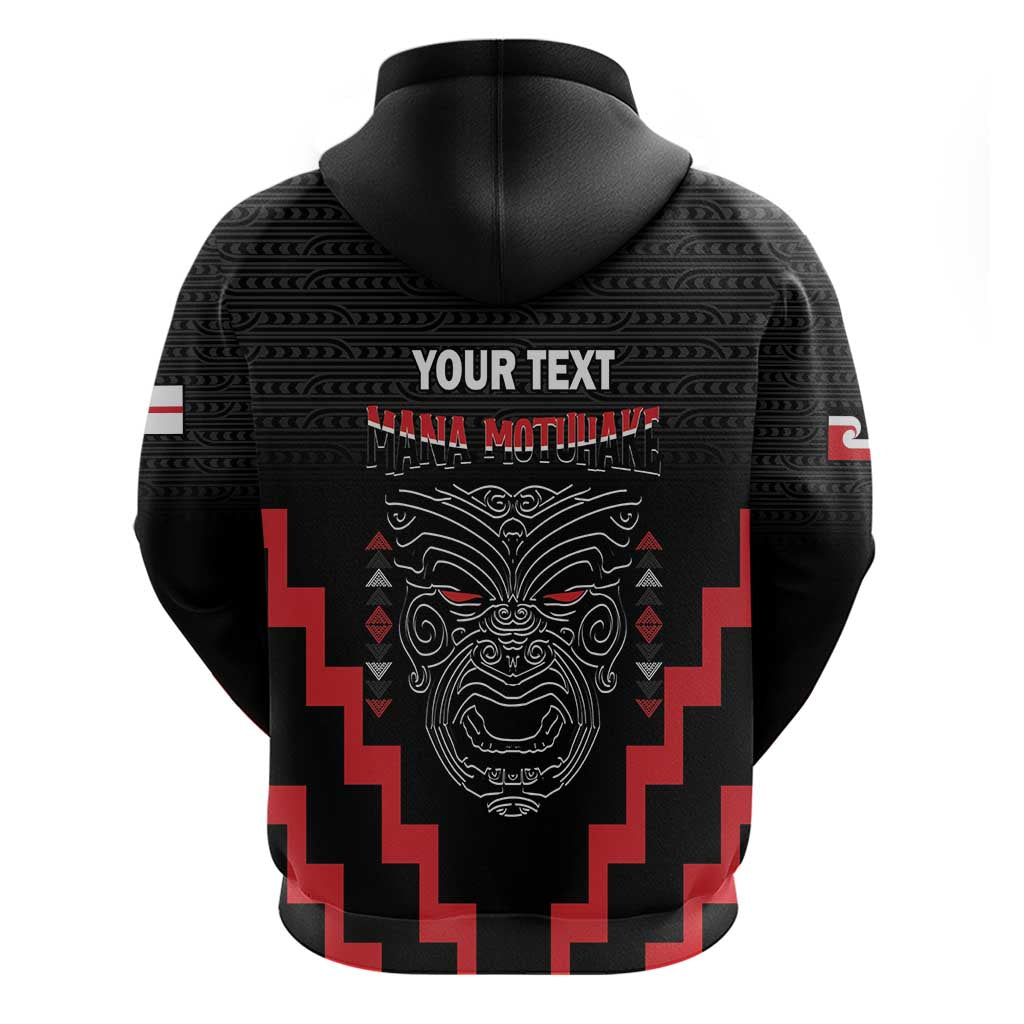 Personalised Toitu Te Tiriti Mana Maori Motuhake Hoodie Aotearoa Haka Face Mix Poutama Art - Vibe Hoodie Shop