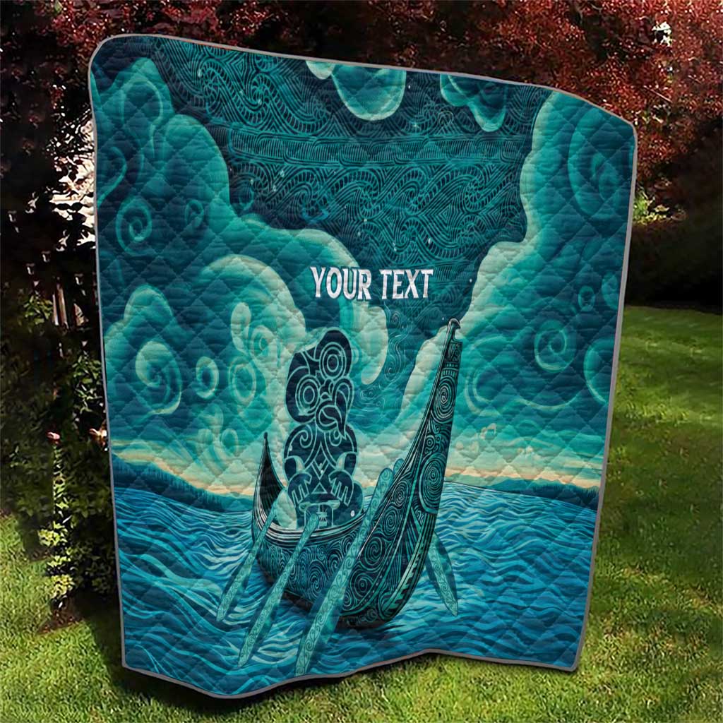 Personalised New Zealand Waitangi Day Quilt Hei Tiki With Maori Waka - Whakarare Pattern - Vibe Hoodie Shop