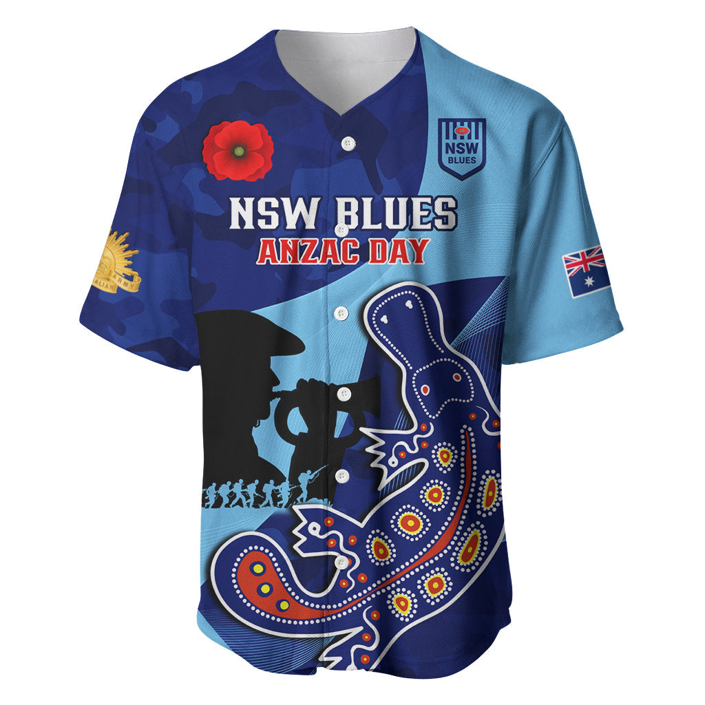 Custom NSW Blues ANZAC Day Baseball Jersey Australian Platypus Mix Camouflage - Vibe Hoodie Shop