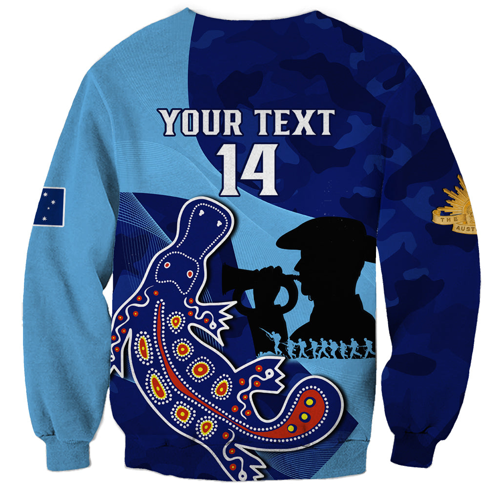 Custom NSW Blues ANZAC Day Sweatshirt Australian Platypus Mix Camouflage - Vibe Hoodie Shop