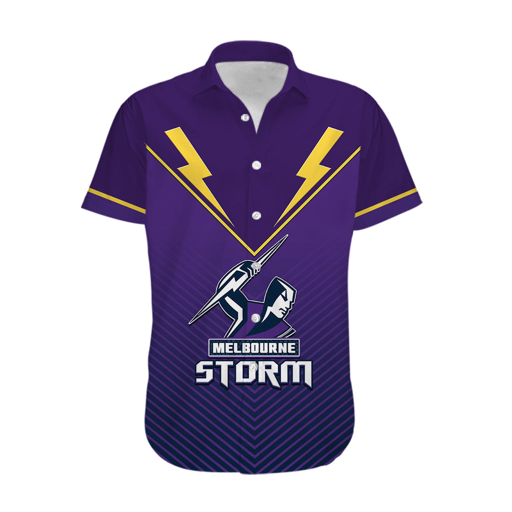(Custom Text And Number) Storm Rugby 2023 Hawaiian Shirt Purple Sporty Go Storm - Vibe Hoodie Shop