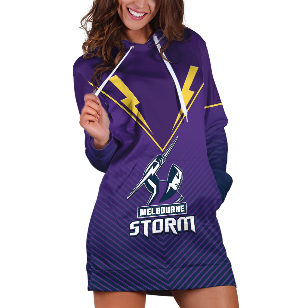 (Custom Text And Number) Storm Rugby 2023 Hoodie Dress Purple Sporty Go Storm - Vibe Hoodie Shop