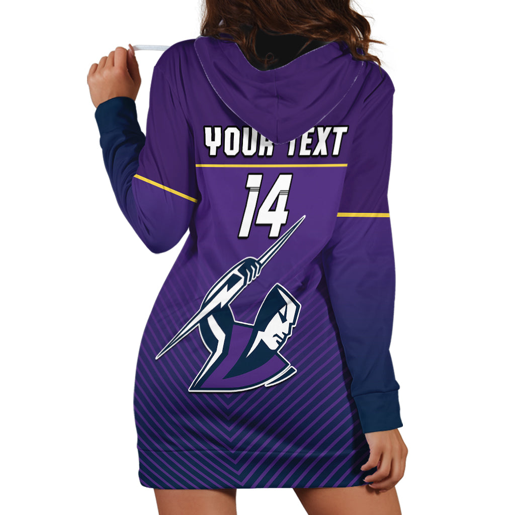 (Custom Text And Number) Storm Rugby 2023 Hoodie Dress Purple Sporty Go Storm - Vibe Hoodie Shop