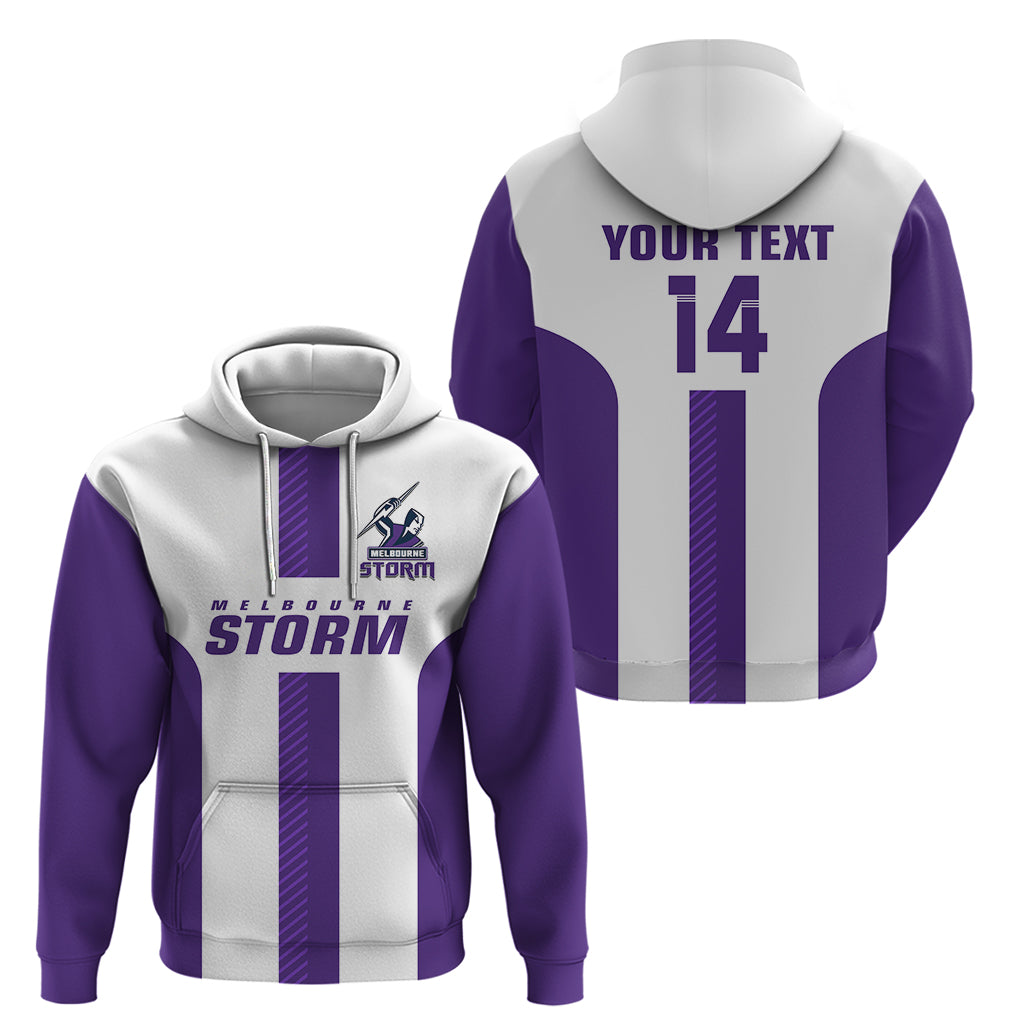 (Custom Text And Number) Storm Rugby 2023 Hoodie White Sporty Go Storm - Vibe Hoodie Shop