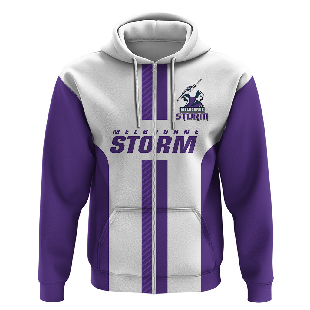 (Custom Text And Number) Storm Rugby 2023 Hoodie White Sporty Go Storm - Vibe Hoodie Shop