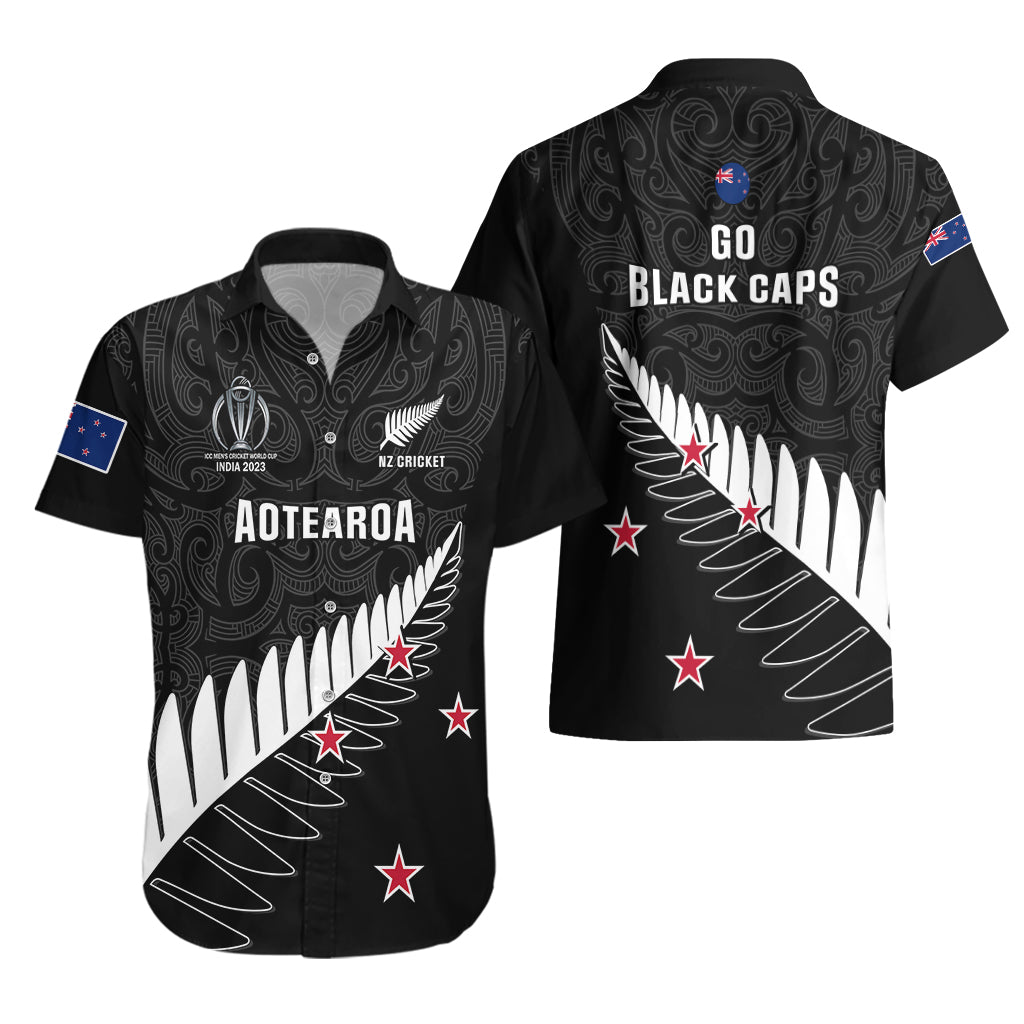 New Zealand Cricket Hawaiian Shirt 2023 Go Champions World Cup - Vibe Hoodie Shop