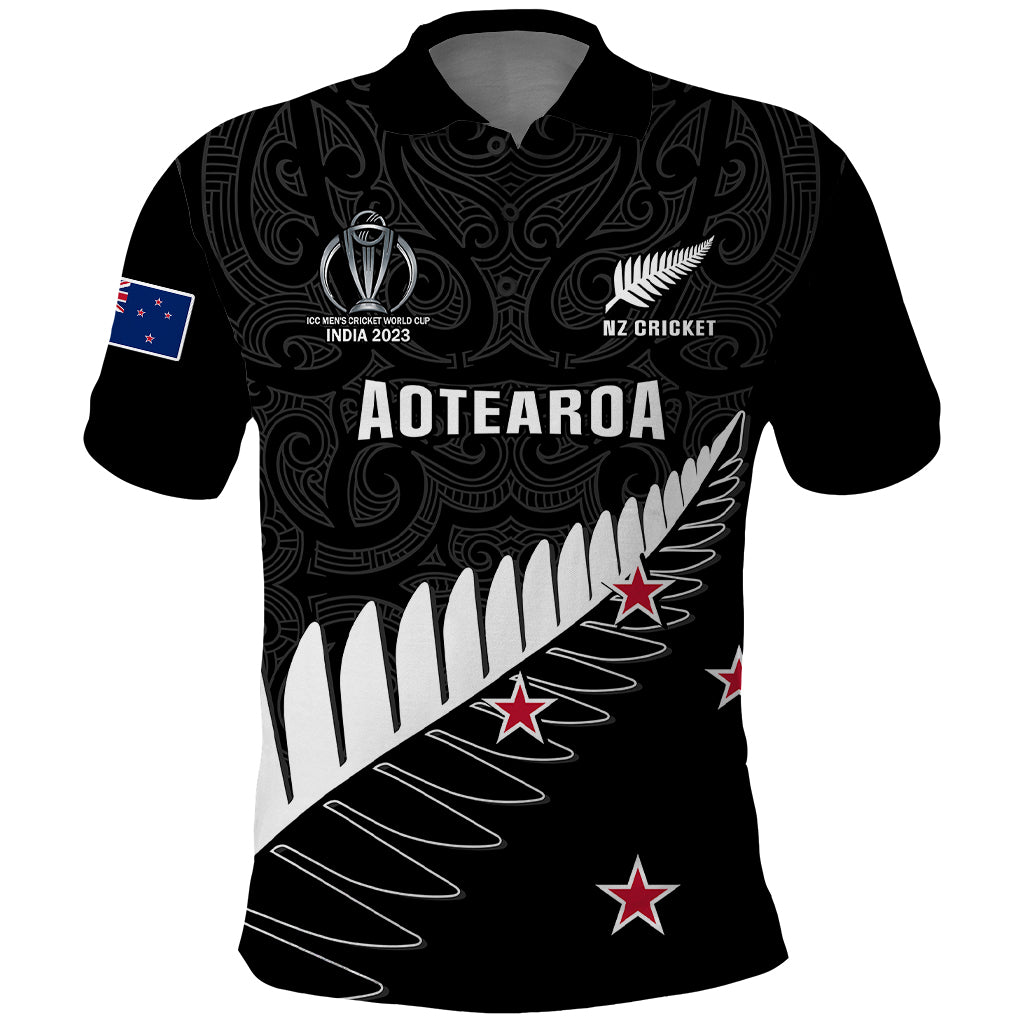 New Zealand Cricket Polo Shirt 2023 Go Champions World Cup - Vibe Hoodie Shop