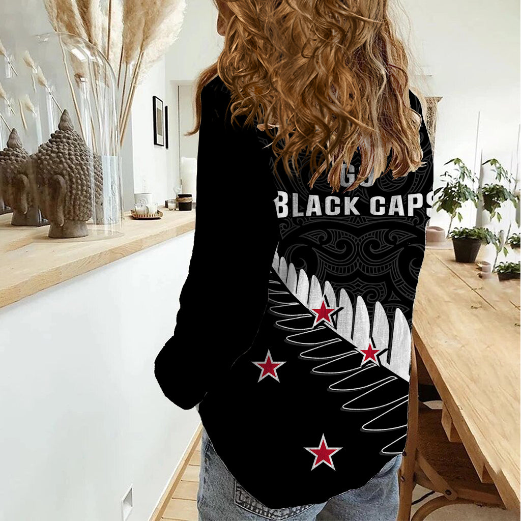 New Zealand Cricket Women Casual Shirt 2023 Go Champions World Cup - Vibe Hoodie Shop