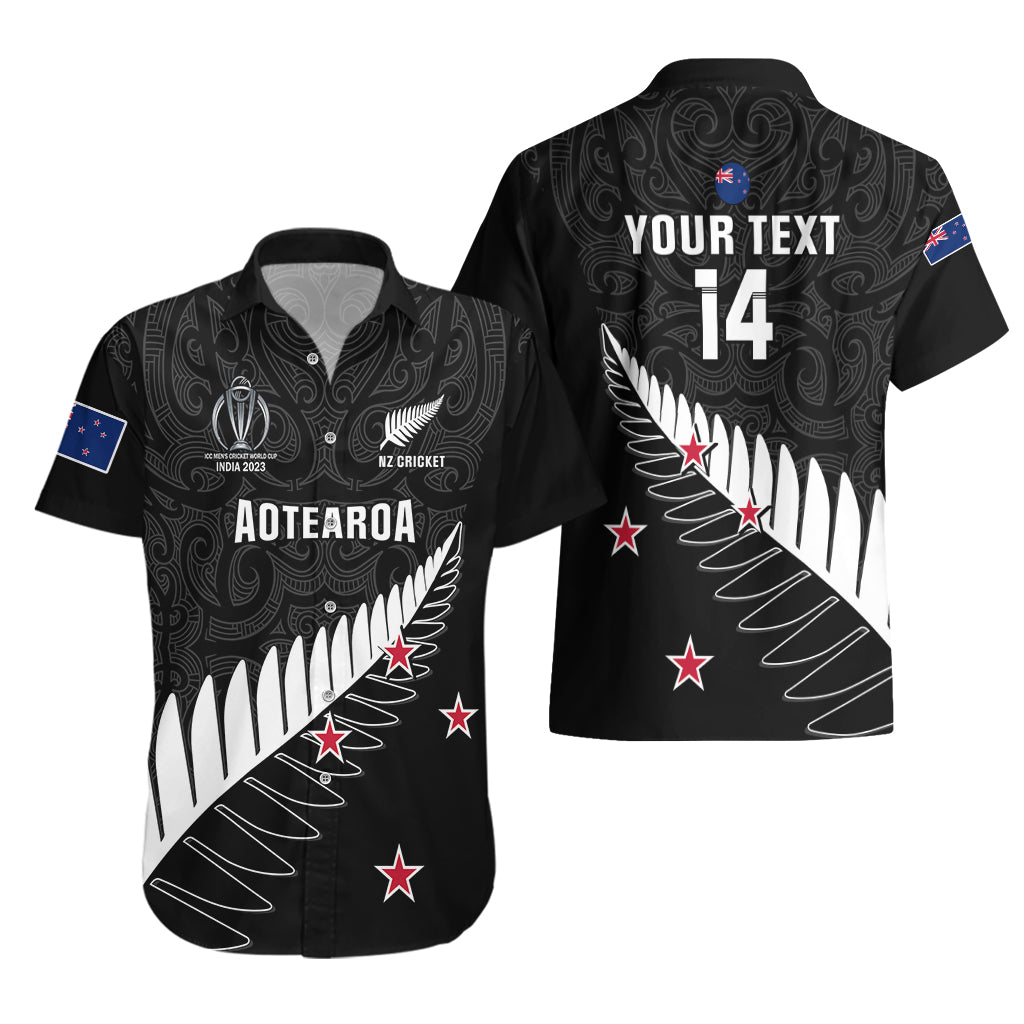 Personalised New Zealand Cricket Hawaiian Shirt 2023 Go Champions World Cup - Vibe Hoodie Shop