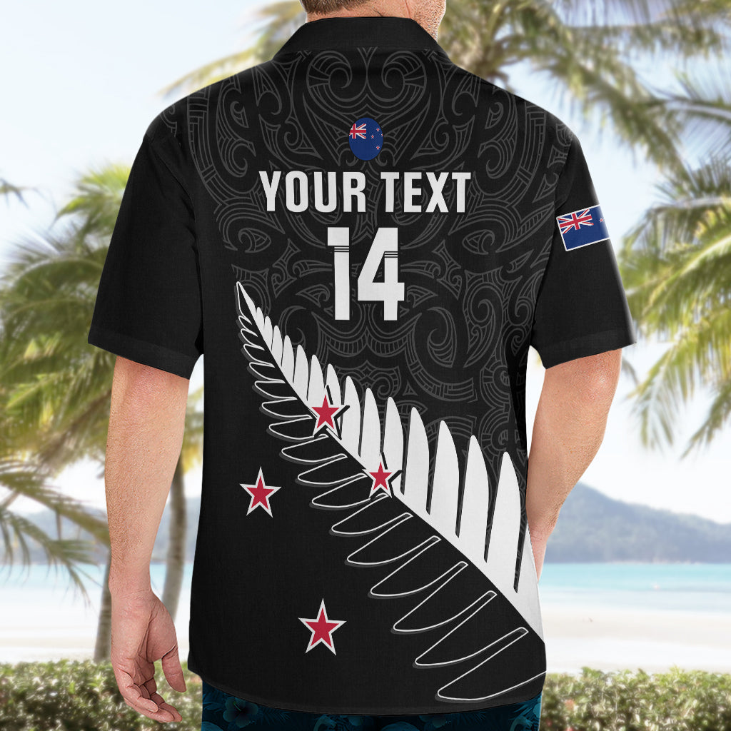 Personalised New Zealand Cricket Hawaiian Shirt 2023 Go Champions World Cup - Vibe Hoodie Shop