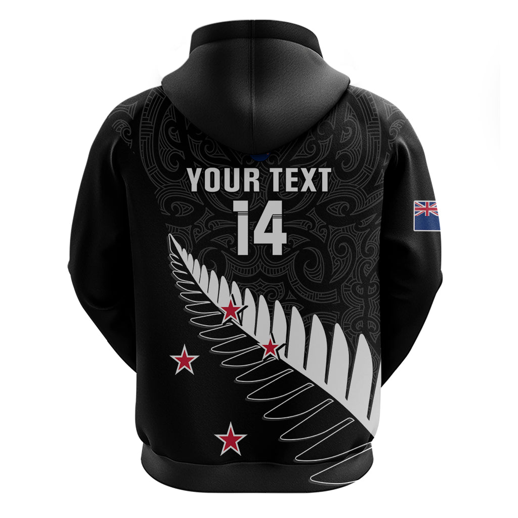 Personalised New Zealand Cricket Hoodie 2023 Go Champions World Cup - Vibe Hoodie Shop