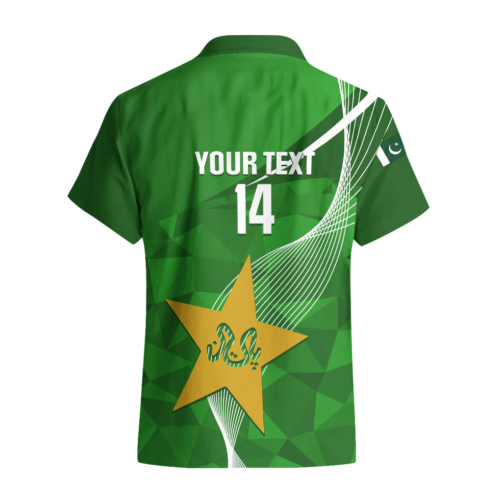 Personalised Pakistan Cricket Hawaiian Shirt Shaheens 2023 Go Champions World Cup - Vibe Hoodie Shop
