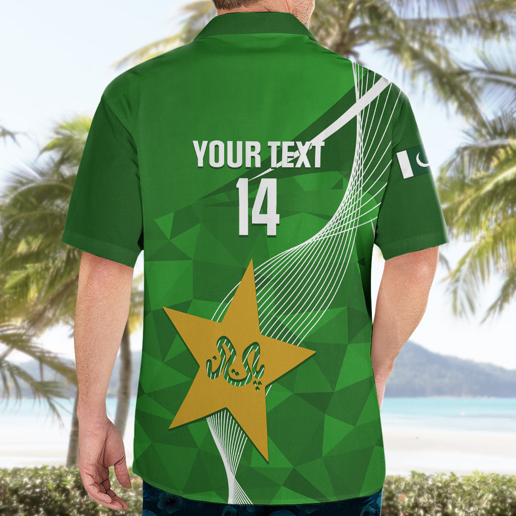 Personalised Pakistan Cricket Hawaiian Shirt Shaheens 2023 Go Champions World Cup - Vibe Hoodie Shop