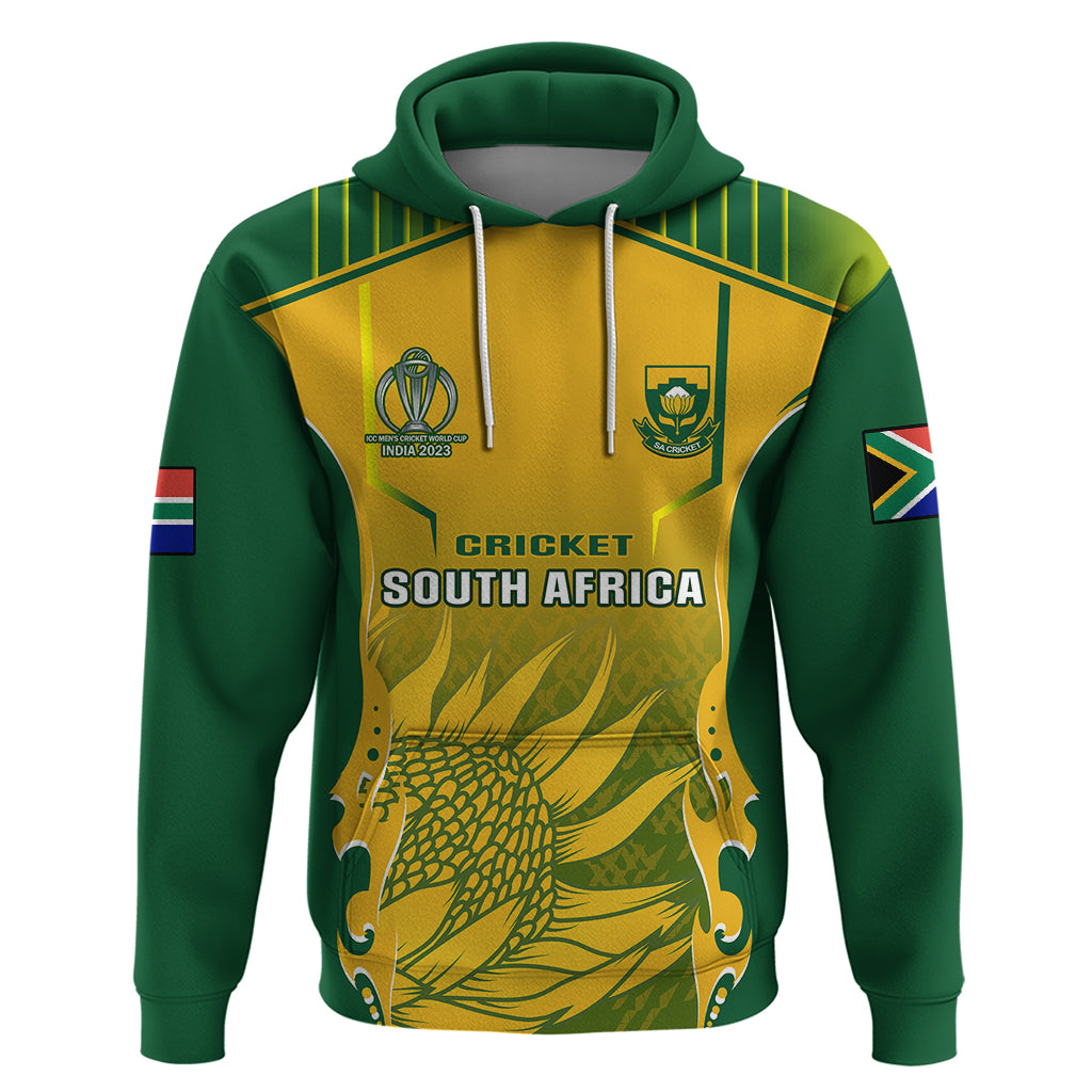 South Africa Cricket Hoodie Proteas 2023 Go Champions World Cup - Vibe Hoodie Shop