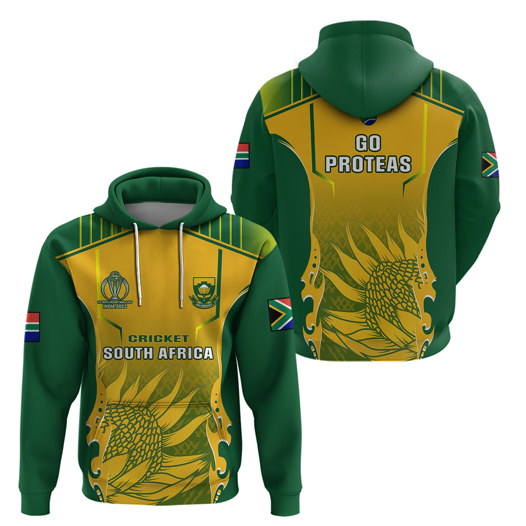 South Africa Cricket Hoodie Proteas 2023 Go Champions World Cup - Vibe Hoodie Shop