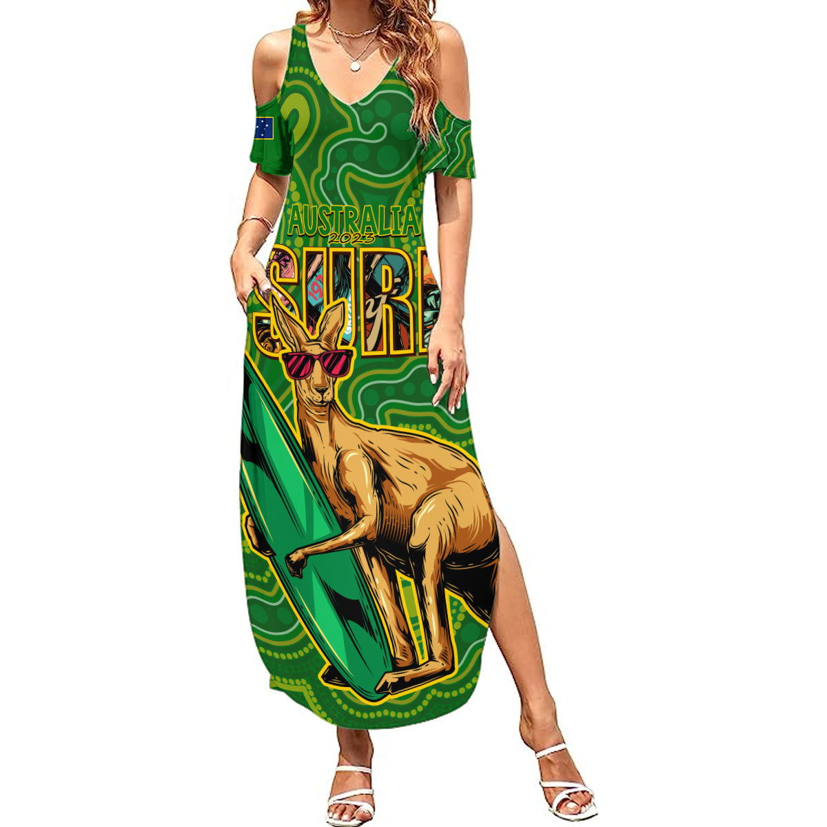 australia-surf-summer-maxi-dress-2023-happy-kangaroo-indigenous-artsy