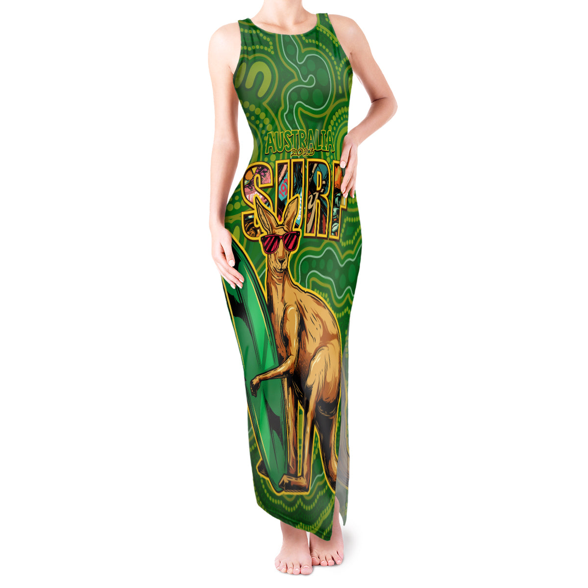 australia-surf-tank-maxi-dress-2023-happy-kangaroo-indigenous-artsy