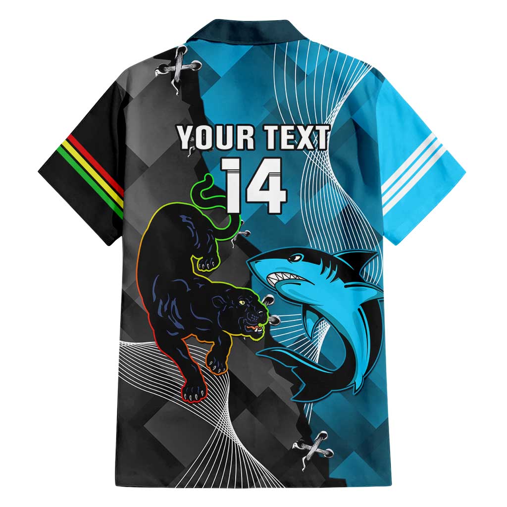 Custom NRL Panthers And Sharks Rugby 2024 Hawaiian Shirt Go Champions Dynamic Version - Vibe Hoodie Shop