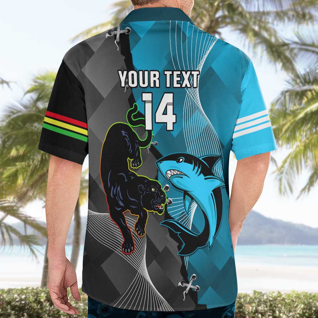 Custom NRL Panthers And Sharks Rugby 2024 Hawaiian Shirt Go Champions Dynamic Version - Vibe Hoodie Shop