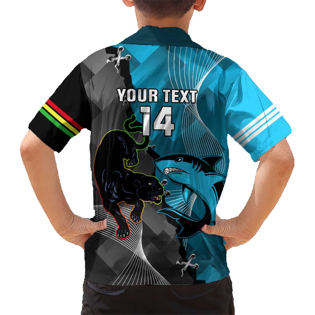 Custom NRL Panthers And Sharks Rugby 2024 Hawaiian Shirt Go Champions Dynamic Version - Vibe Hoodie Shop