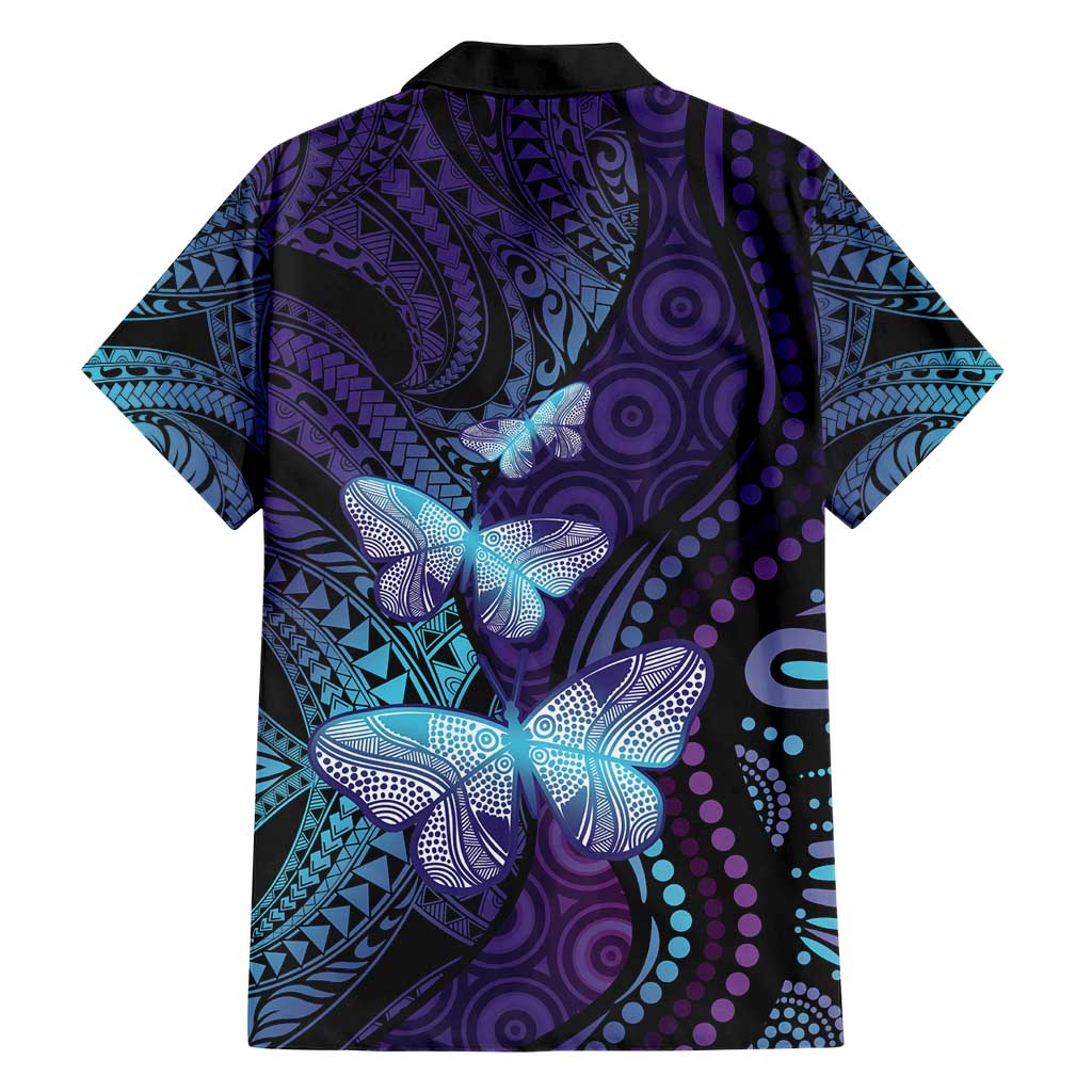 You Matter Suicide Prevention Awareness Hawaiian Shirt Butterfly Aboriginal Mix Polynesian Pattern - Vibe Hoodie Shop