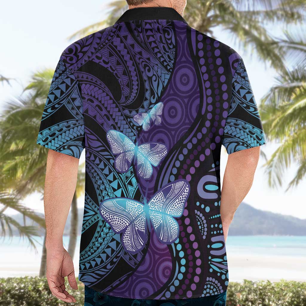 You Matter Suicide Prevention Awareness Hawaiian Shirt Butterfly Aboriginal Mix Polynesian Pattern - Vibe Hoodie Shop