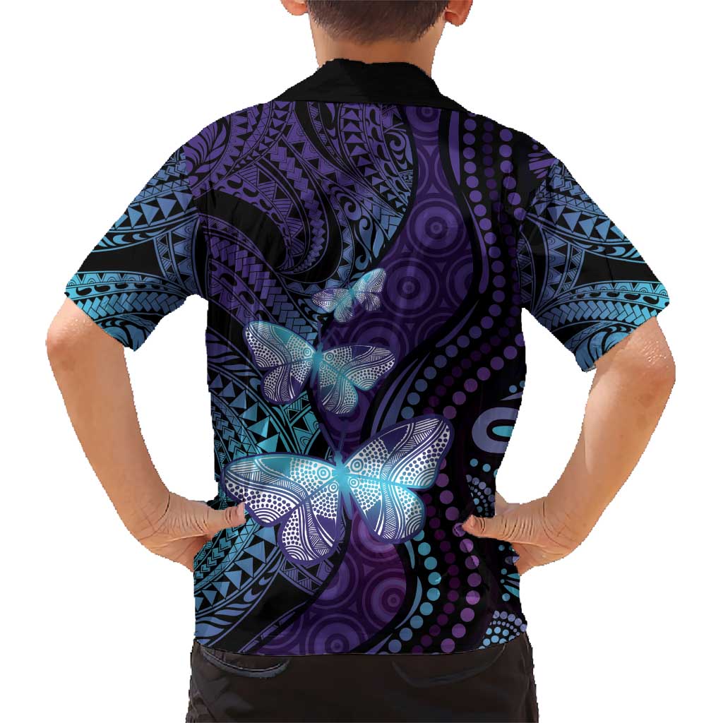 You Matter Suicide Prevention Awareness Hawaiian Shirt Butterfly Aboriginal Mix Polynesian Pattern - Vibe Hoodie Shop