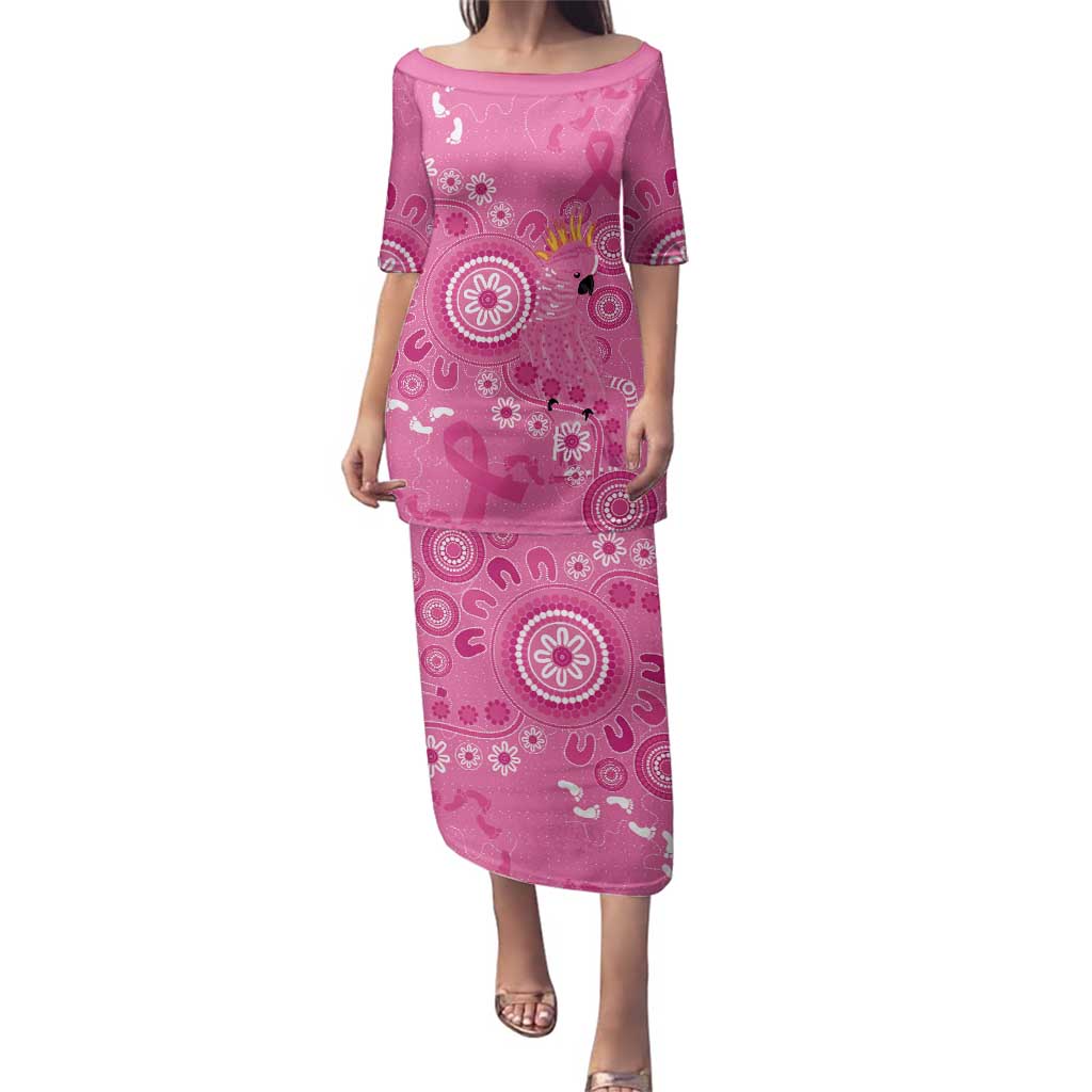 Pink Ribbon Australia Family Matching Puletasi and Hawaiian Shirt Breast Cancer Awareness Aboriginal Cacatua leadbeateri - Vibe Hoodie