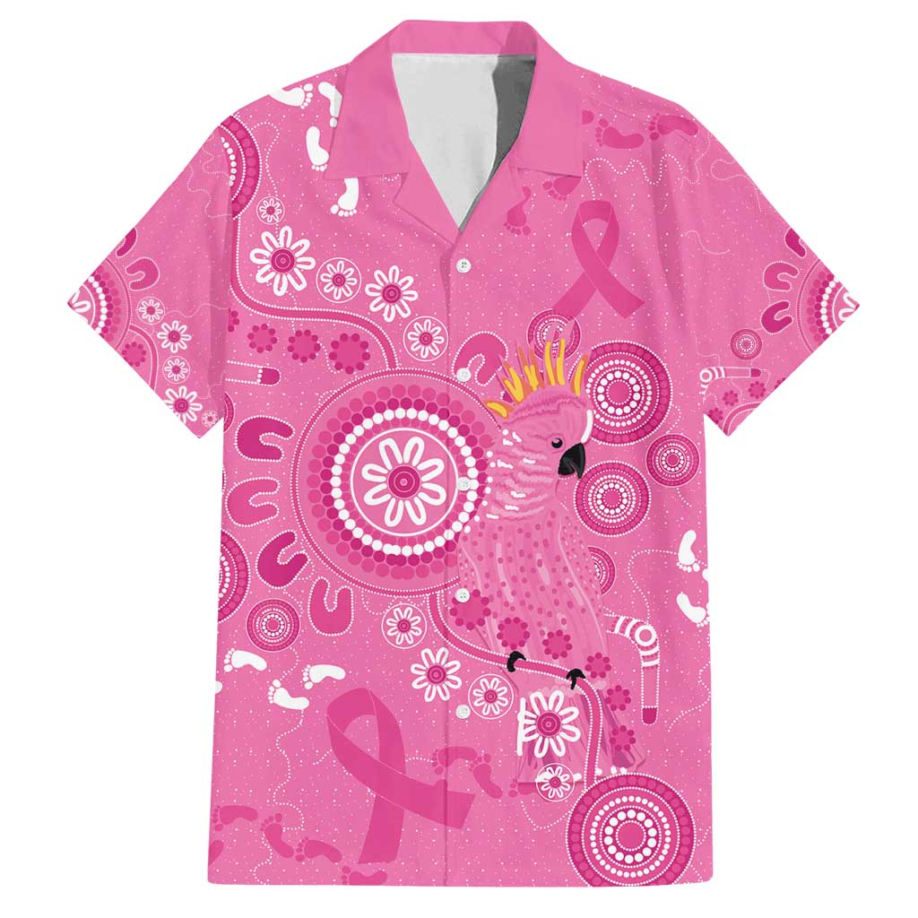 Pink Ribbon Australia Family Matching Summer Maxi Dress and Hawaiian Shirt Breast Cancer Awareness Aboriginal Cacatua leadbeateri - Vibe Hoodie