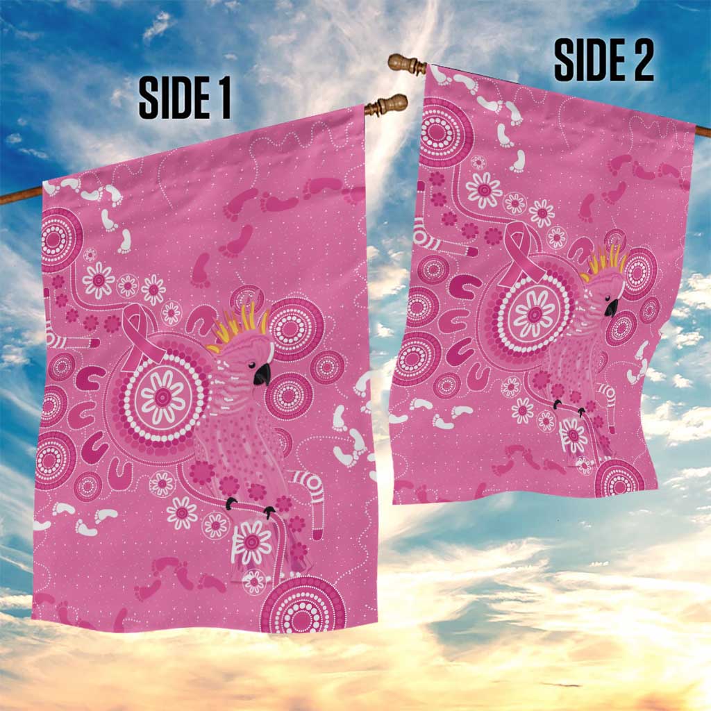 Pink Ribbon Australia Garden Flag Breast Cancer Awareness Aboriginal Cacatua leadbeateri - Vibe Hoodie