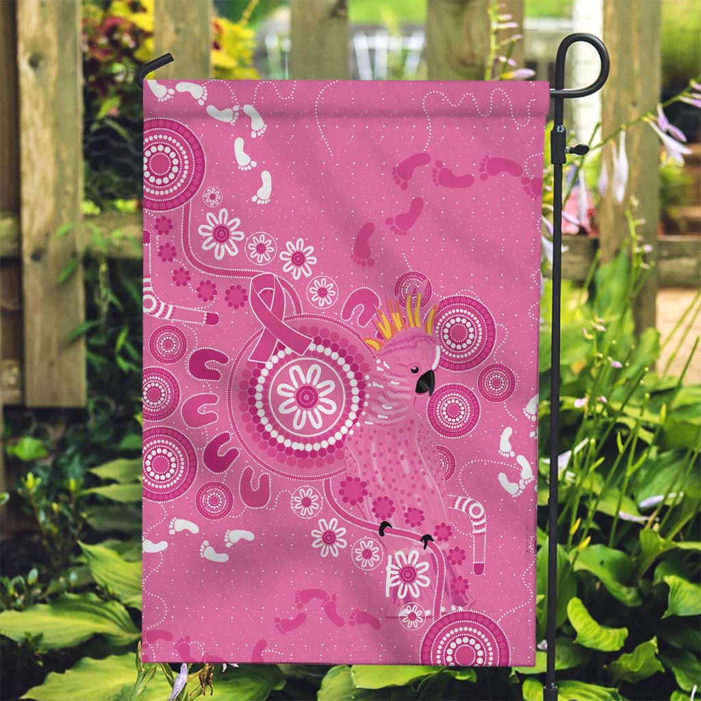 Pink Ribbon Australia Garden Flag Breast Cancer Awareness Aboriginal Cacatua leadbeateri - Vibe Hoodie