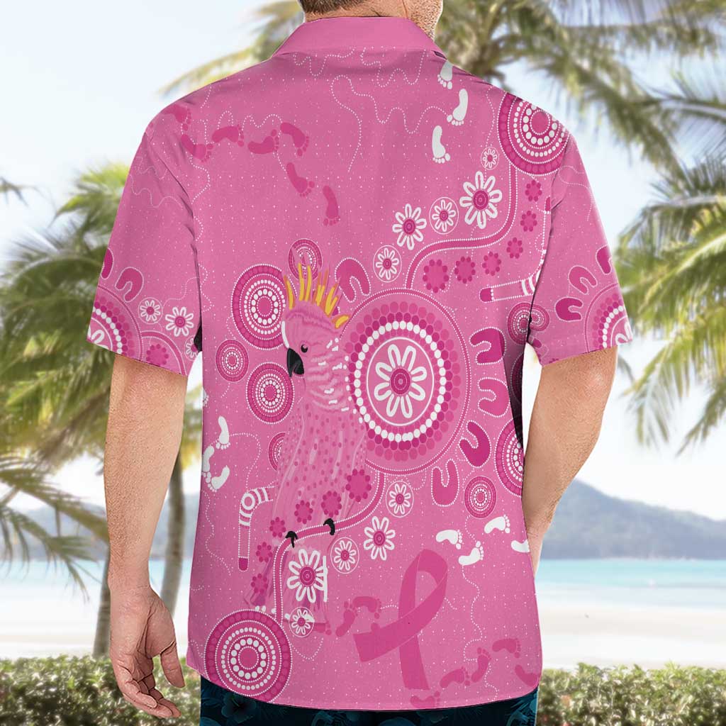 Pink Ribbon Australia Hawaiian Shirt Breast Cancer Awareness Aboriginal Cacatua leadbeateri - Vibe Hoodie