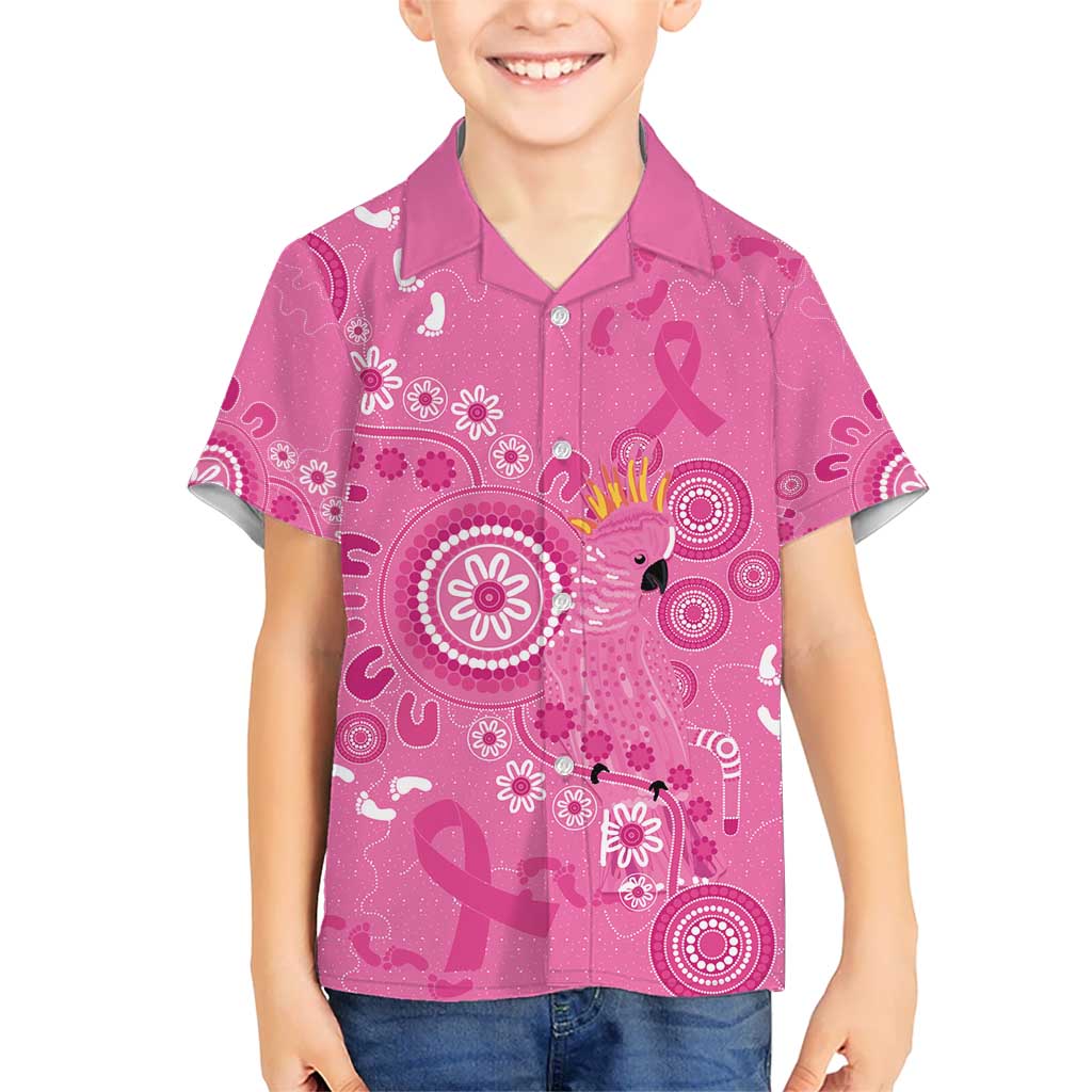 Pink Ribbon Australia Hawaiian Shirt Breast Cancer Awareness Aboriginal Cacatua leadbeateri - Vibe Hoodie