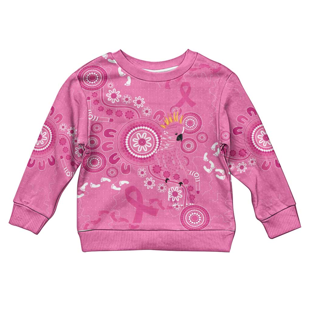 Pink Ribbon Australia Kid Ugly Christmas Sweater Breast Cancer Awareness Aboriginal Cacatua leadbeateri - Vibe Hoodie