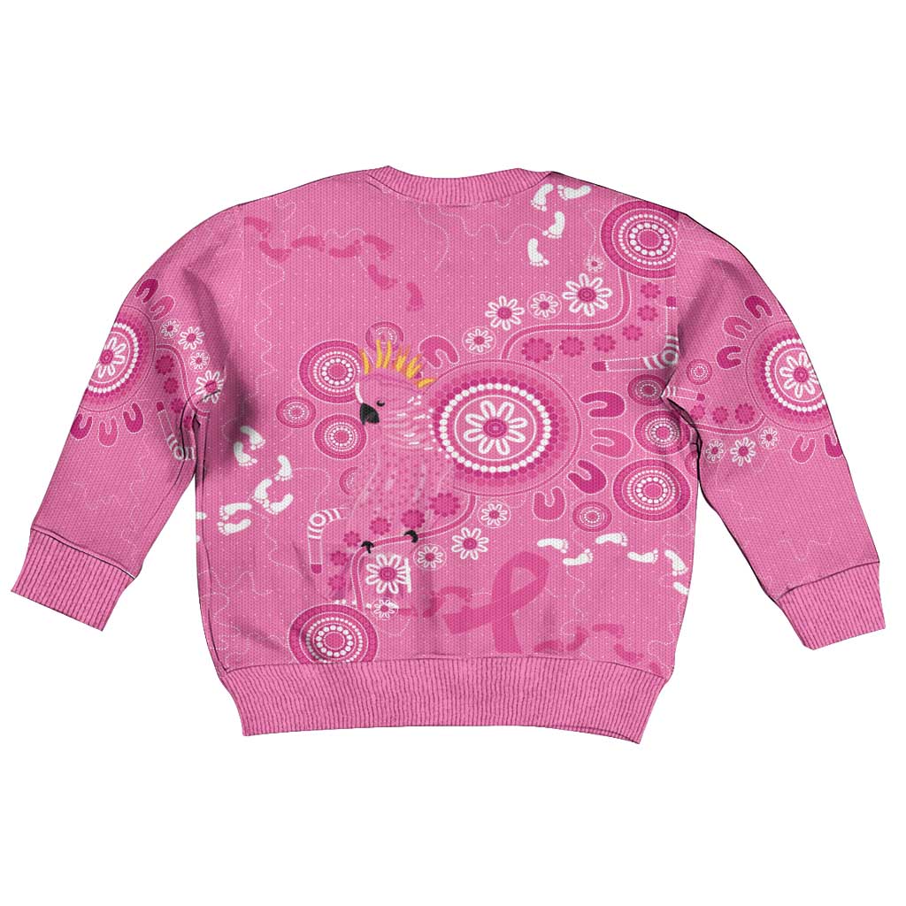 Pink Ribbon Australia Kid Ugly Christmas Sweater Breast Cancer Awareness Aboriginal Cacatua leadbeateri - Vibe Hoodie