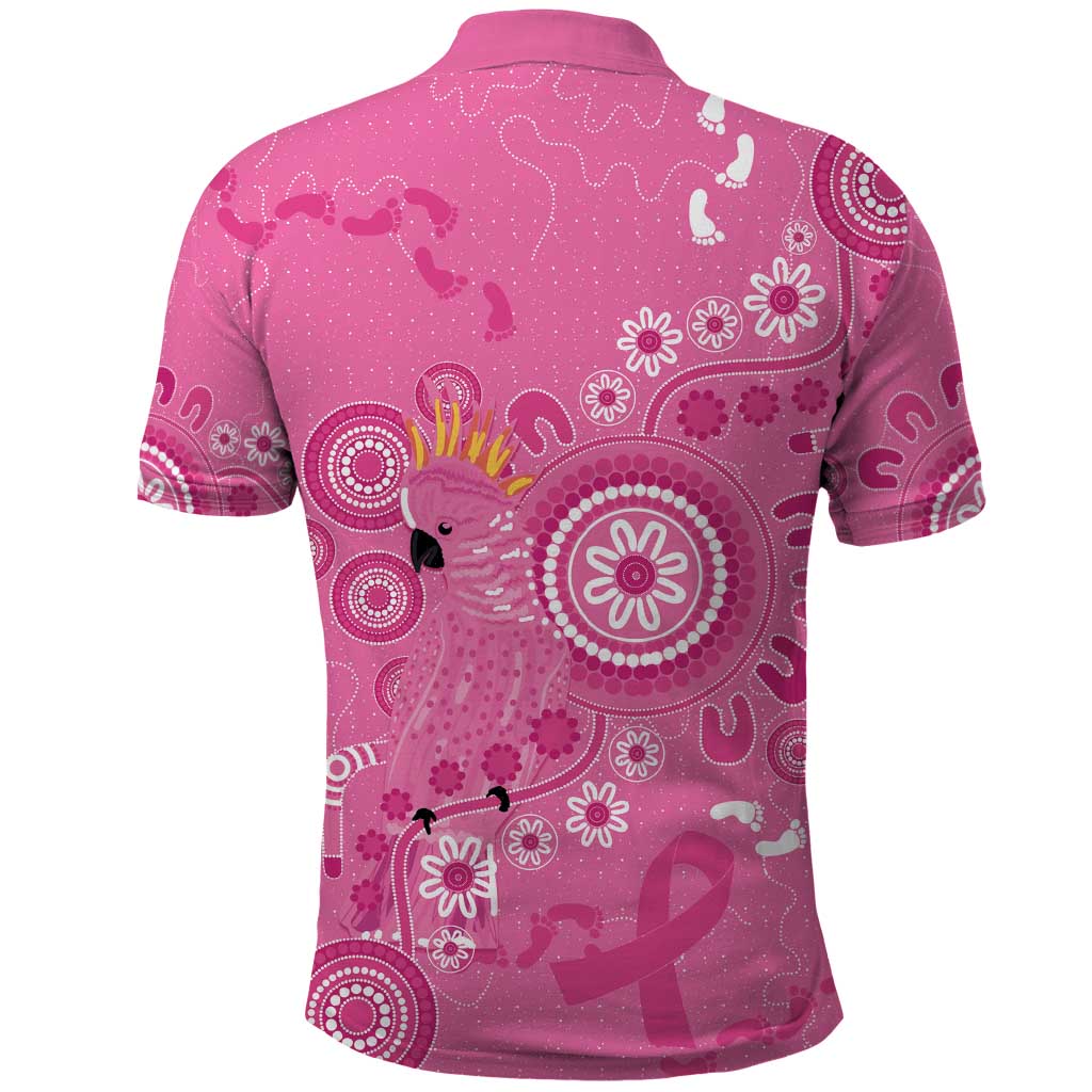 Pink Ribbon Australia Polo Shirt Breast Cancer Awareness Aboriginal Cacatua leadbeateri - Vibe Hoodie