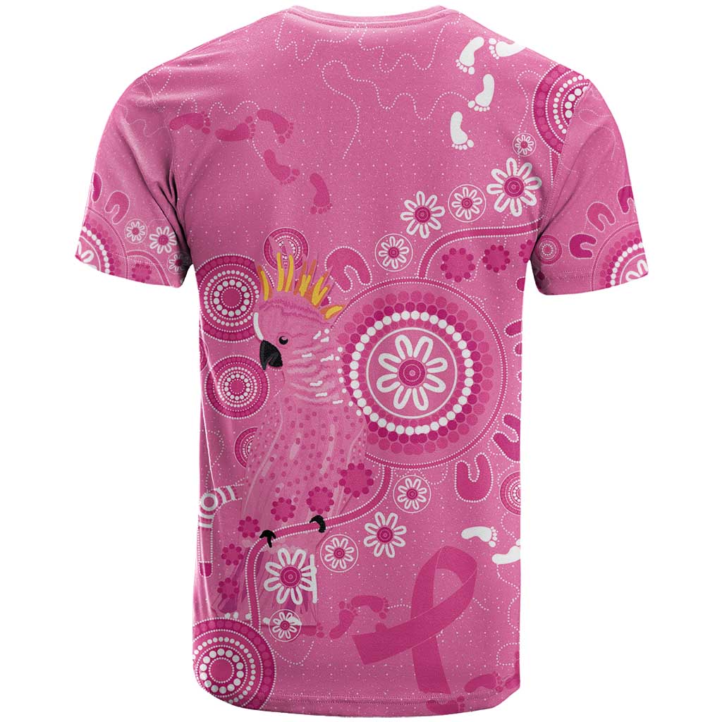Pink Ribbon Australia T Shirt Breast Cancer Awareness Aboriginal Cacatua leadbeateri - Vibe Hoodie