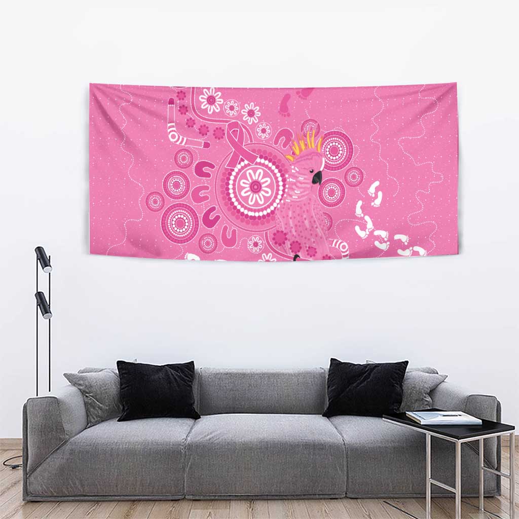 Pink Ribbon Australia Tapestry Breast Cancer Awareness Aboriginal Cacatua leadbeateri - Vibe Hoodie