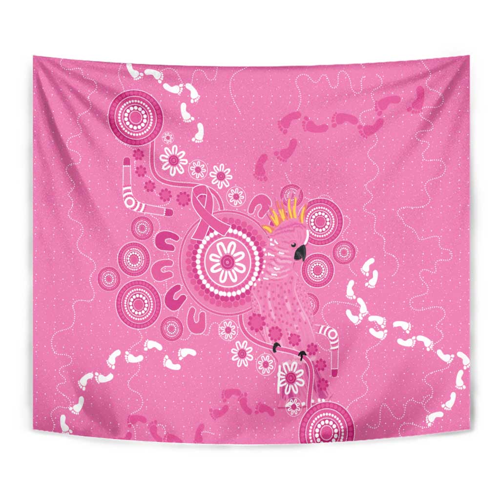 Pink Ribbon Australia Tapestry Breast Cancer Awareness Aboriginal Cacatua leadbeateri - Vibe Hoodie