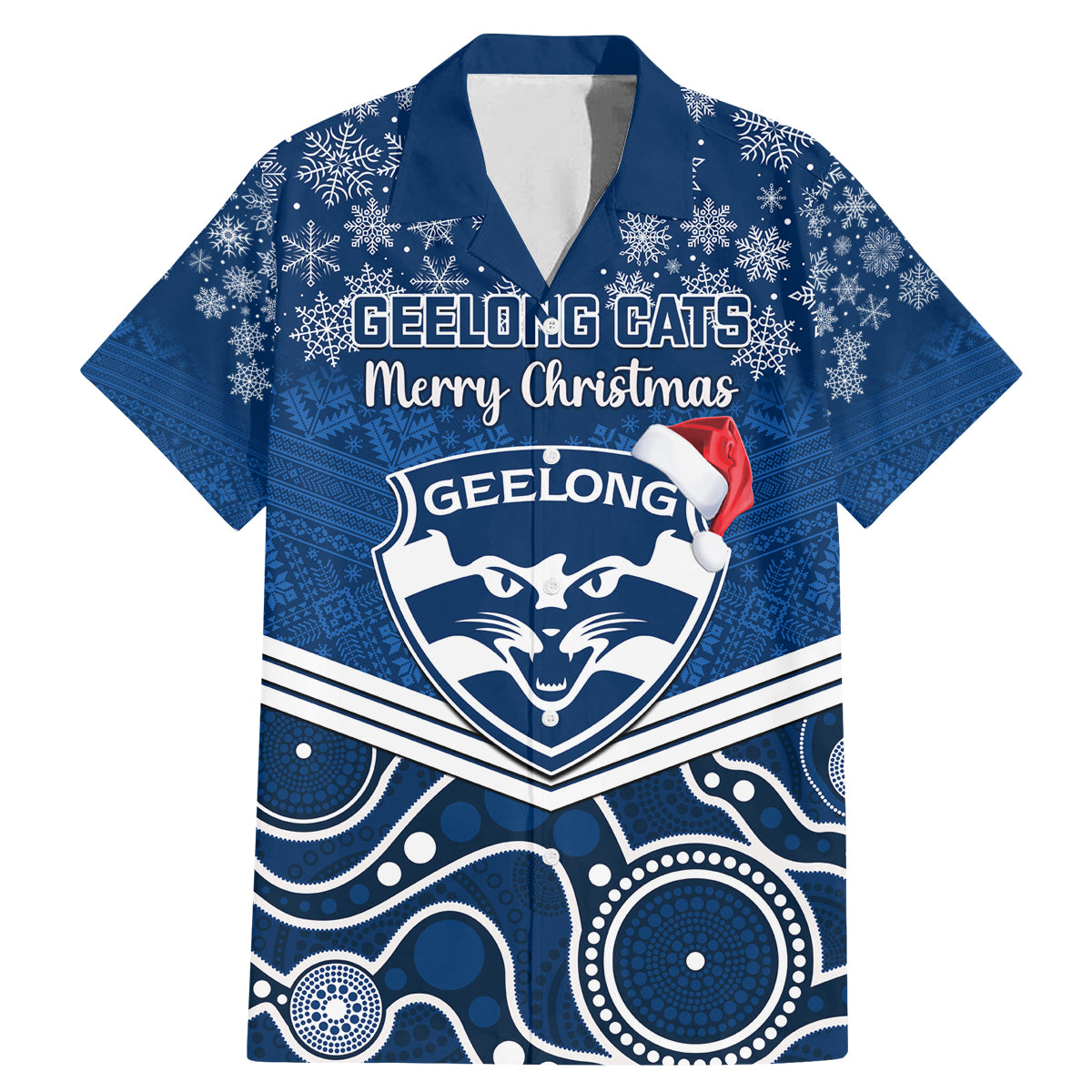 custom-geelong-football-christmas-family-matching-mermaid-dress-and-hawaiian-shirt-merry-xmas-2023-mix-aboriginal-art