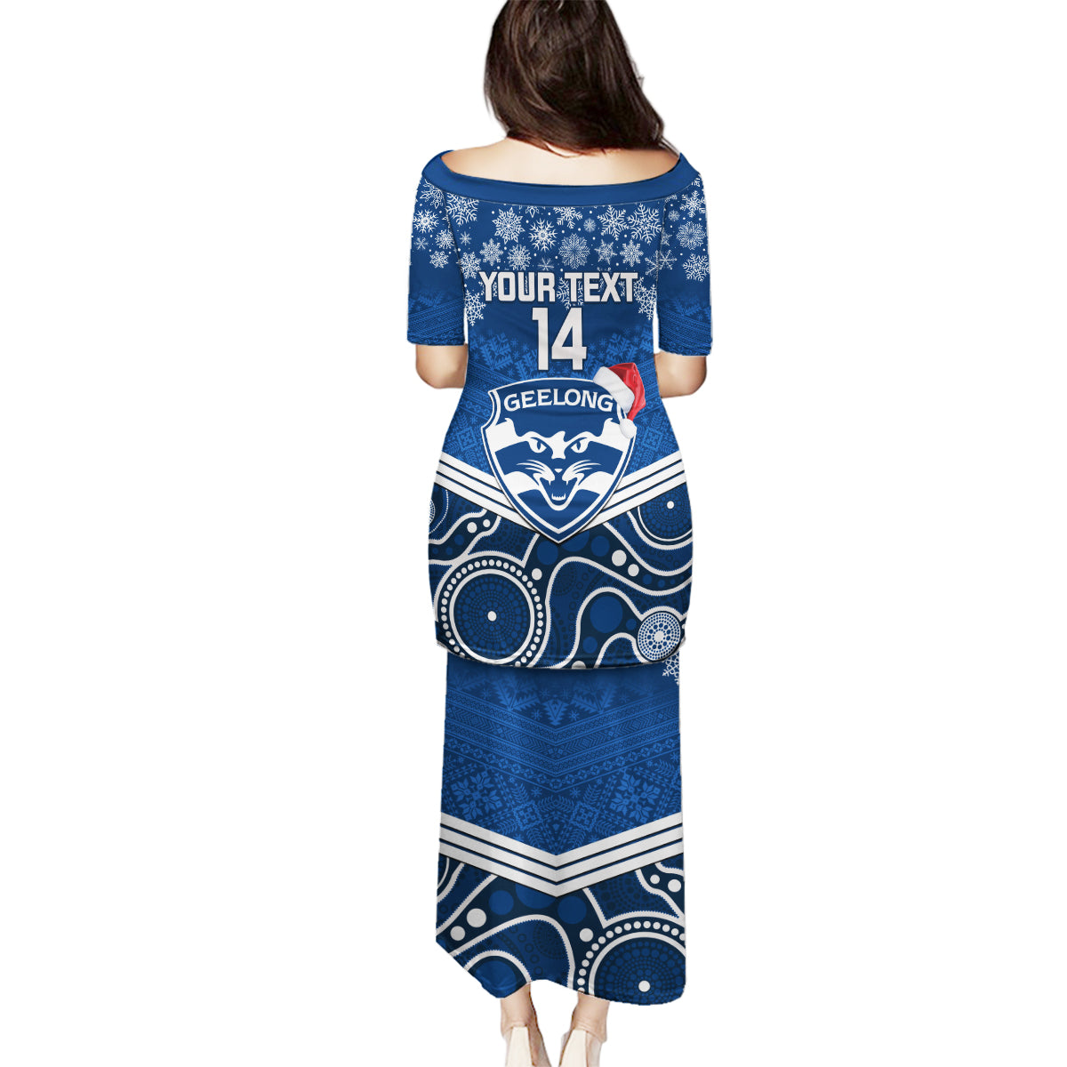 custom-geelong-football-christmas-family-matching-puletasi-dress-and-hawaiian-shirt-merry-xmas-2023-mix-aboriginal-art