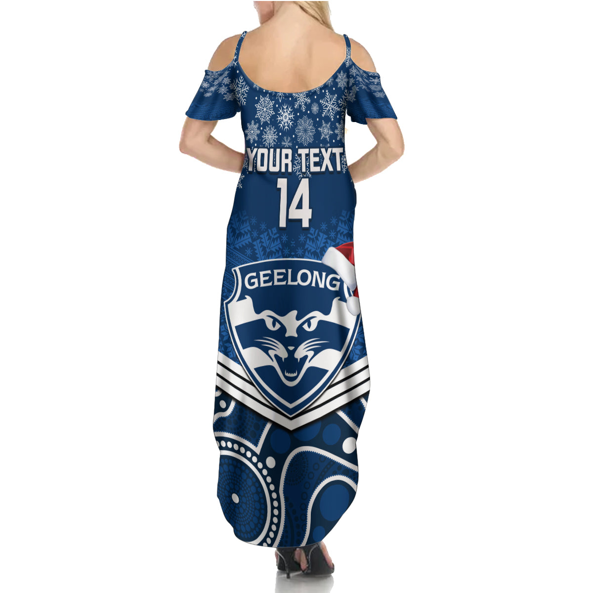 custom-geelong-football-christmas-family-matching-summer-maxi-dress-and-hawaiian-shirt-merry-xmas-2023-mix-aboriginal-art