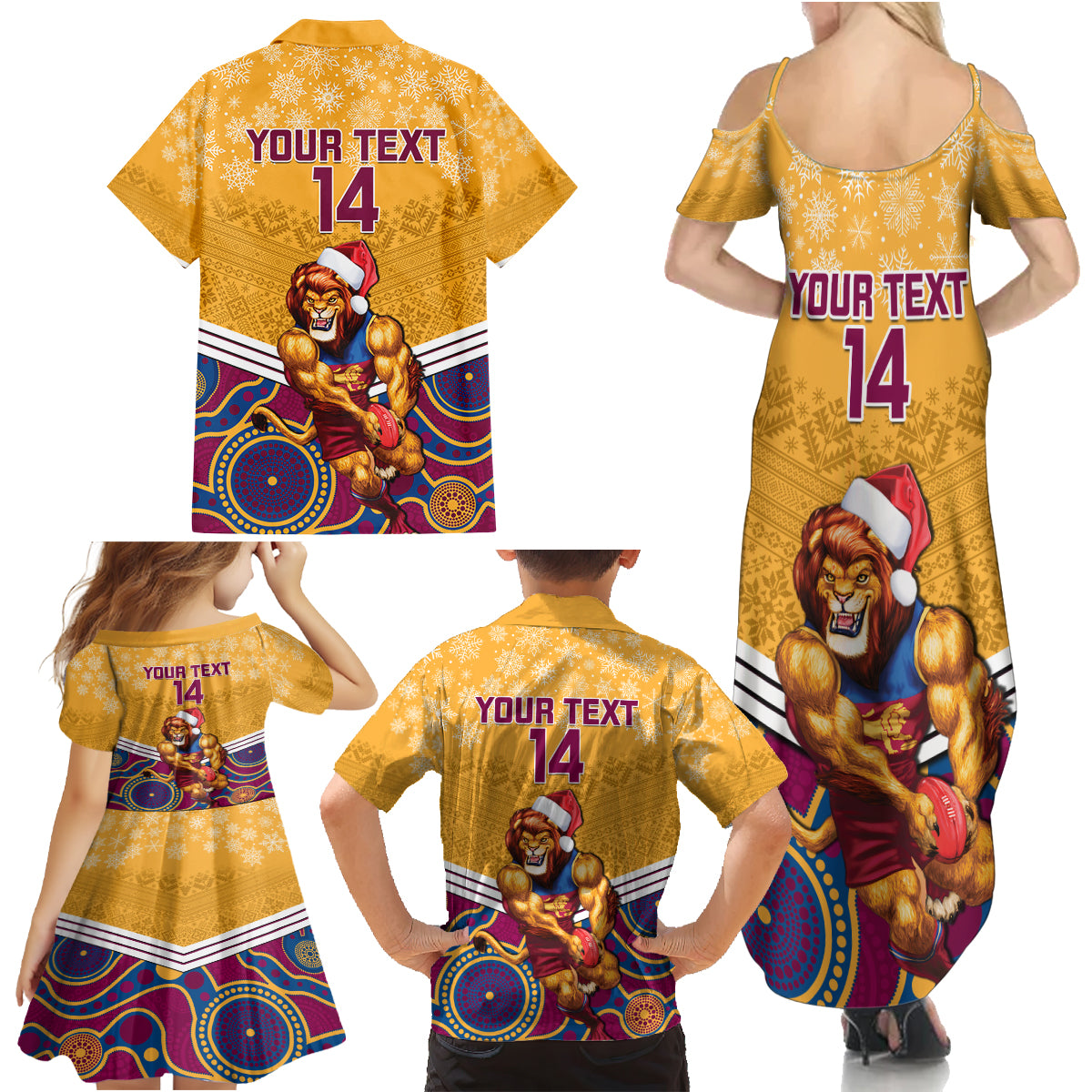 custom-brisbane-lions-football-christmas-family-matching-summer-maxi-dress-and-hawaiian-shirt-merry-xmas-2023-mix-aboriginal-art