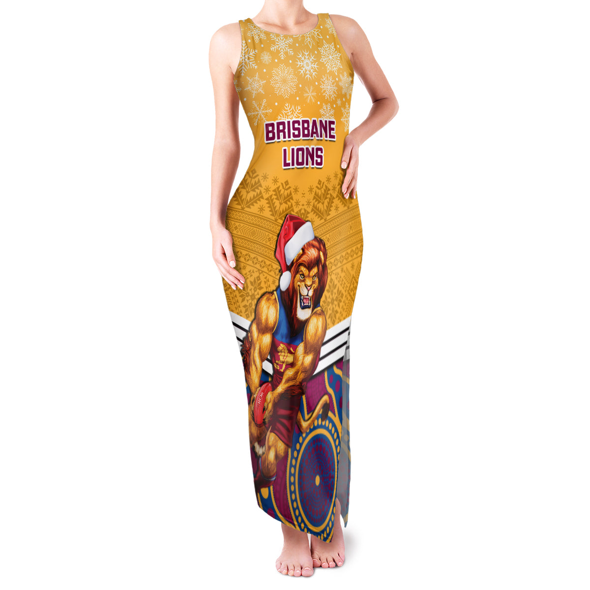 custom-brisbane-lions-football-christmas-family-matching-tank-maxi-dress-and-hawaiian-shirt-merry-xmas-2023-mix-aboriginal-art