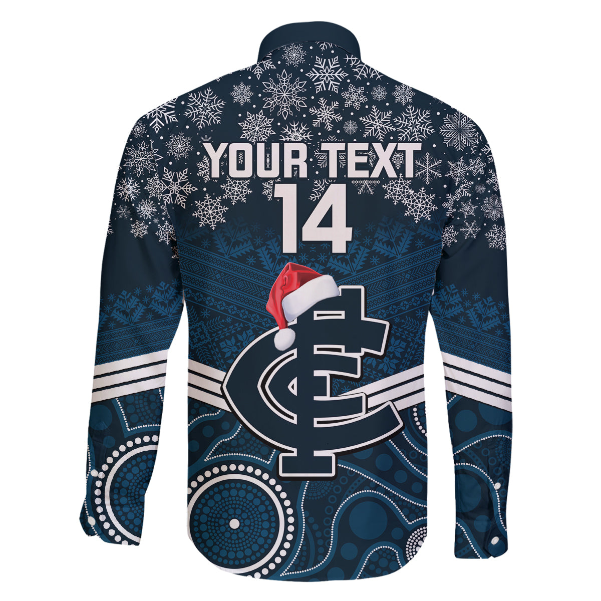 custom-blues-football-christmas-family-matching-long-sleeve-bodycon-dress-and-hawaiian-shirt-merry-xmas-2023-mix-aboriginal-art